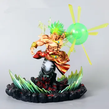 

Anime Dragon Ball Recoat Colour Broli Super Guild Wars Platform Super Saiyan GK Statue PVC Action Figure Collect Model Toy M3379