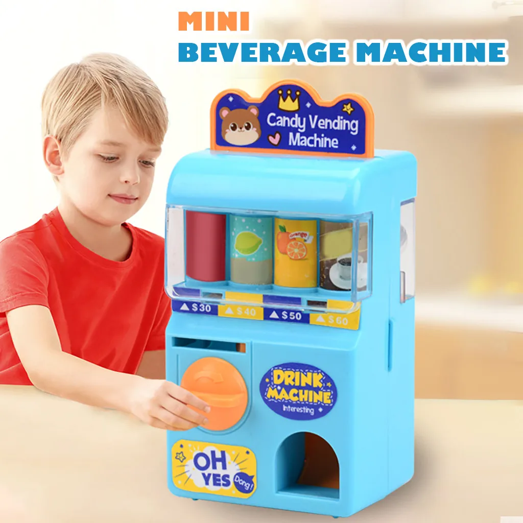 Детский торговый автомат с искусственным звуком, набор ролевых игр, развивающие игрушки для детей, забавные гаджеты, игрушки для детей