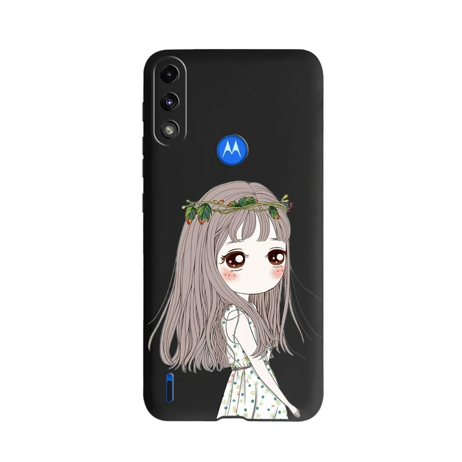 Durable Silicone Phone Back Cover - Soft TPU Protection for Motorola Moto E7 Series
