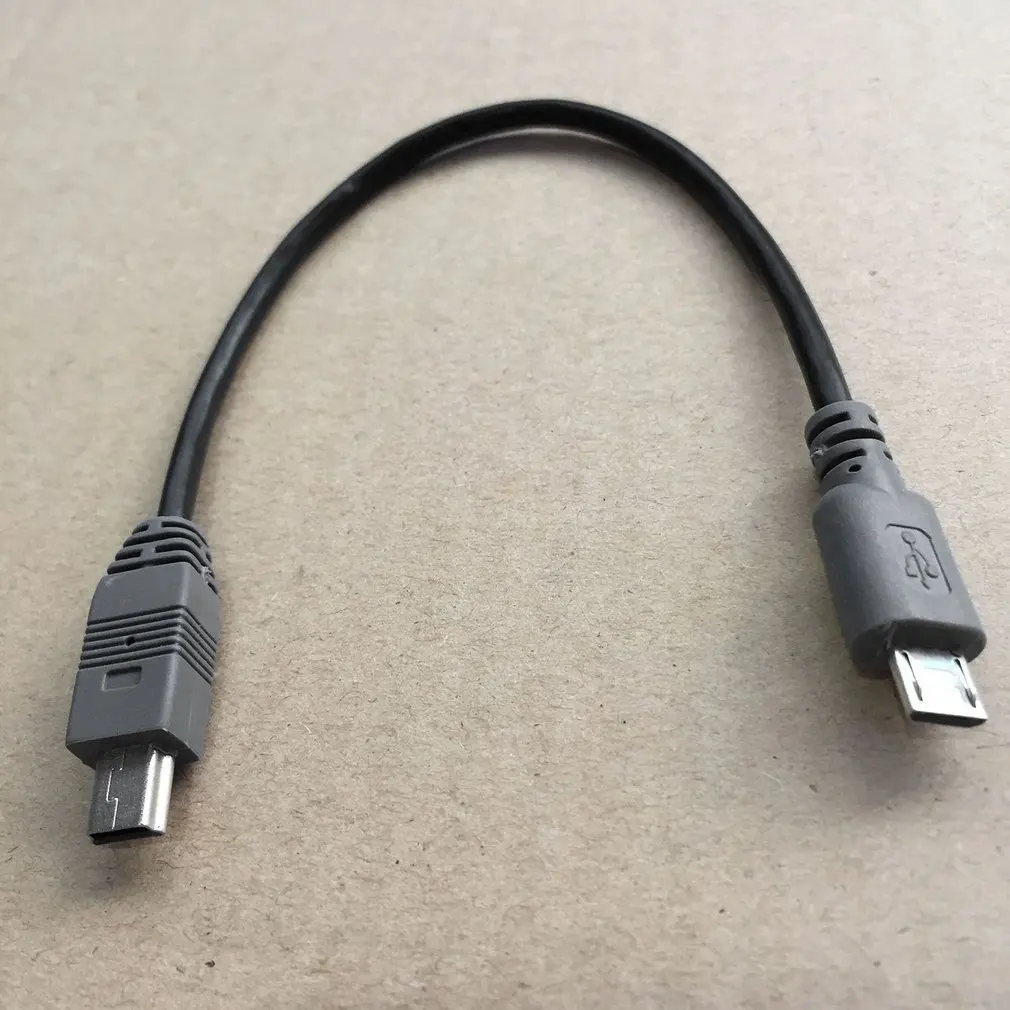 Micro USB to Mini USB OTG Cable 20cm Male to Male Converter Adapter Data Charging Mini 5-pin USB Extension Cable