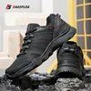 Baasploa 2021 Men's New Hiking Shoes Non-slip Wear-resistant Outdoor Travel Shoes Fashion Leather Comfortable Climbing Shoes