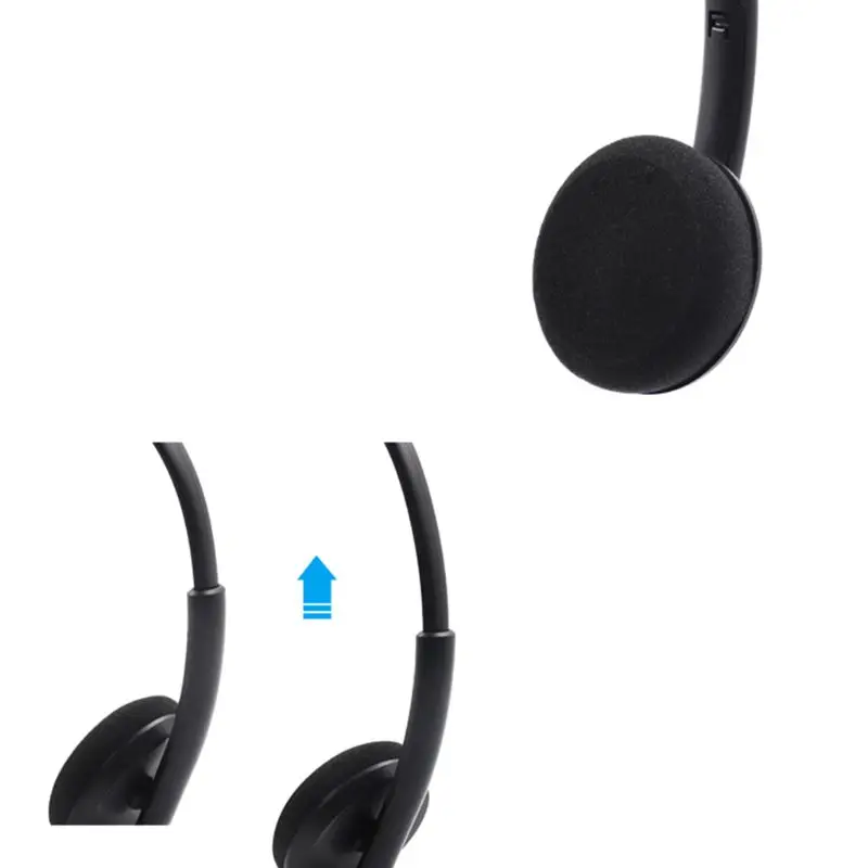 Call Center USB Headset Noise Cancelling Headset Headphone with Microphone Volume Control Function