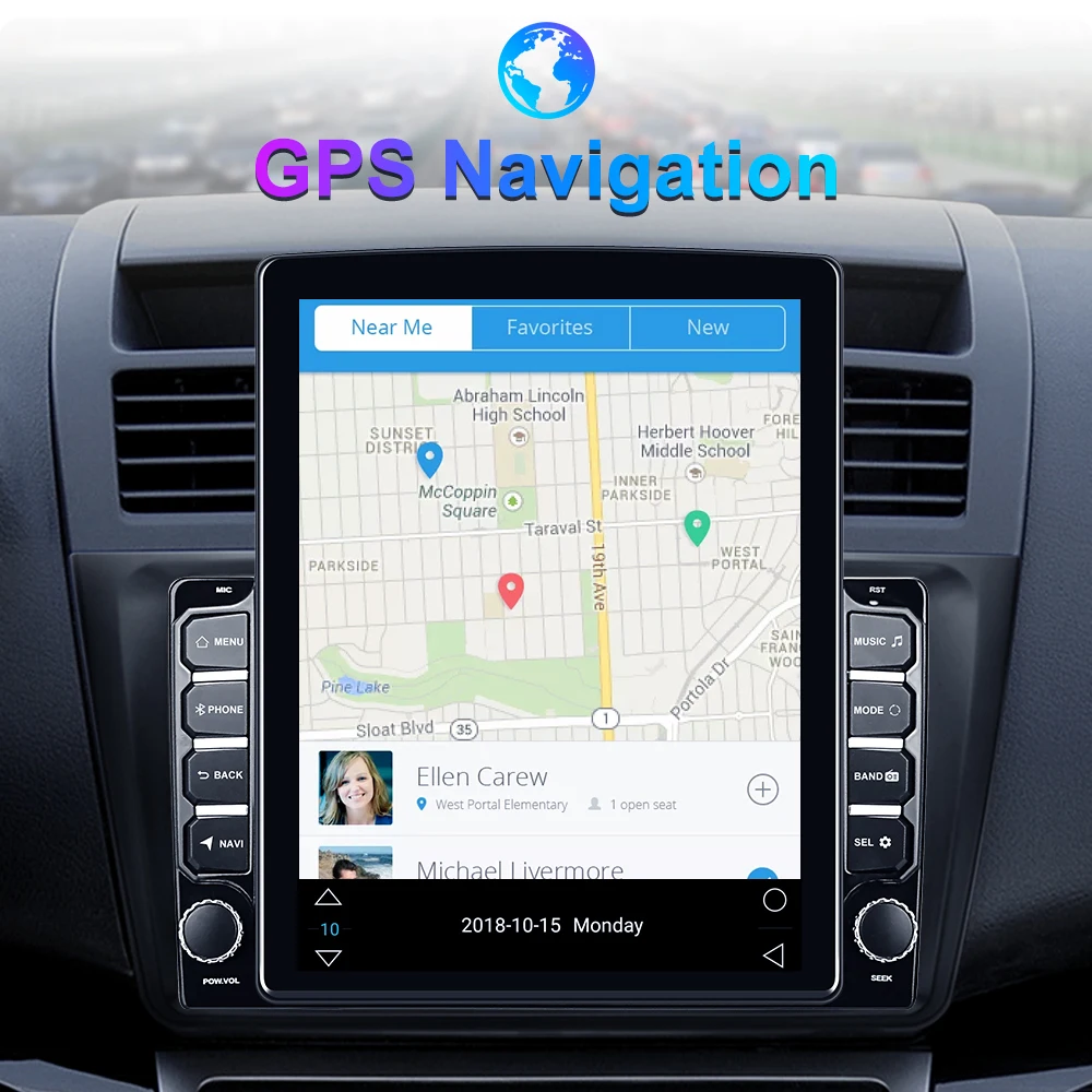 Podofo 2 din android автомобильный Радио GPS стерео радио 9 7 ''вертикальный Экран MP5 плеер