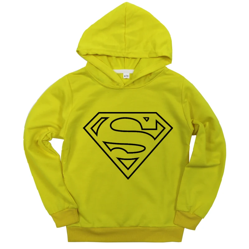 Hoodies 13 Толстовки с капюшоном для маленьких мальчиков и девочек; Толстовка с принтом СУПЕРМЕНА для маленьких детей; Хлопковая весенняя детская повседневная спортивная толстовка; Colth - Цвет: Hoodies 13