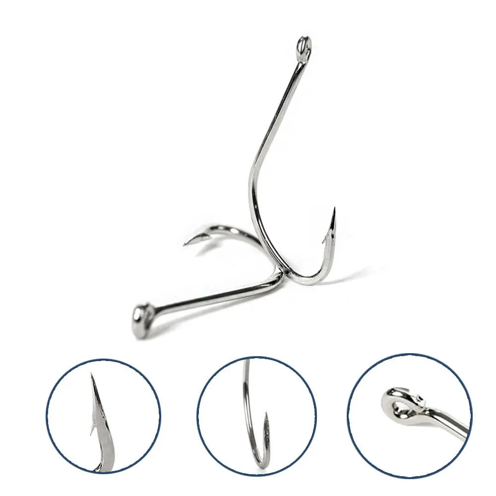30 pièces-3 paquets - Hameçons de pêche à haute teneur en carbone
