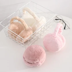 2022 1pc macio de pelúcia orelha mais quente inverno quente earmuffs ao ar livre cor sólida bandana earflap das mulheres dos homens roupas & acessórios