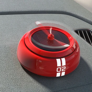 

Solar Rotated Alloy Perfume Car Air Freshener Aroma Diffuser Fragrance Smell Air Purifier Ornaments Accessories