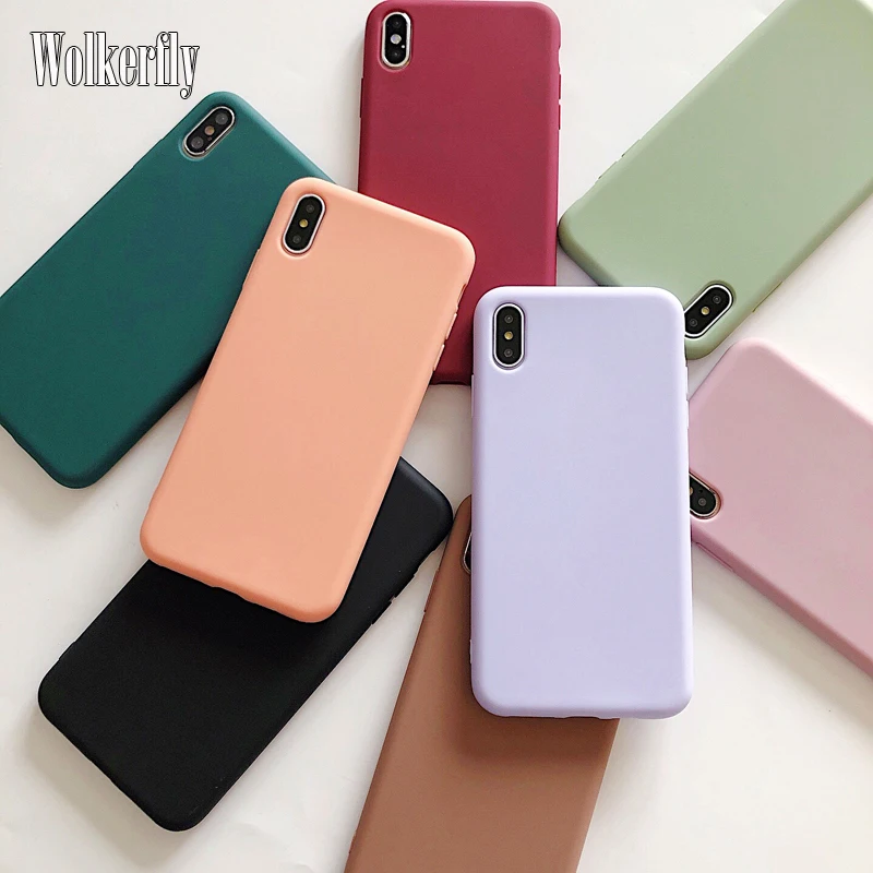 

Candy Color Case For Oneplus 7 Pro 7Pro 6 T 6T One Plus 1+ For Oneplus 6t Case Soft Plain Silicone Cover