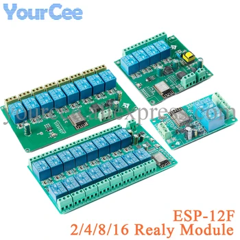 ESP8266 1/2/4/8/16 kanałowy sposób bezprzewodowy moduł przekaźnikowy AC/DC sp ESP-12F płyta rozwojowa WIFI