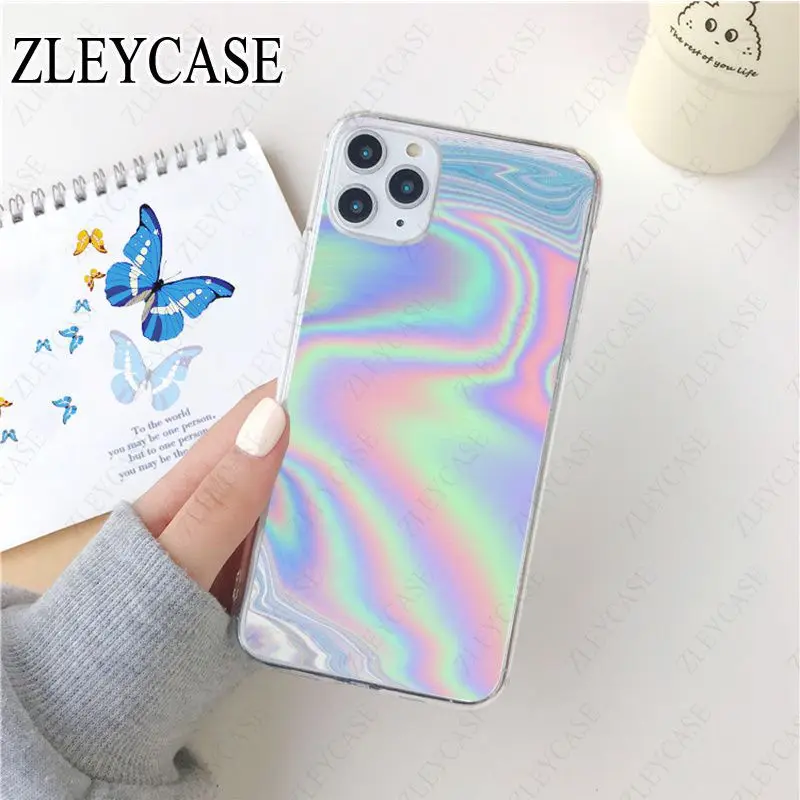 Glitter Iridescent Holographic Blue pink Color