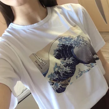 

Harajuku Fashion Van Gogh T-shirt Women Ulzzang Wave Japanese Print Fun Print Tshirt 2020 New Summer Short Sleeve Female T Shirt