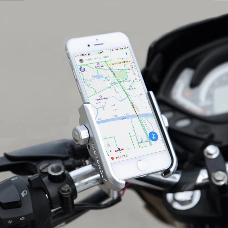 Универсальный держатель для мотоцикла из алюминиевого сплава для iphone XS MAX 8 7 6s поддержка Moto держатель для GPS для велосипеда держатель для руля