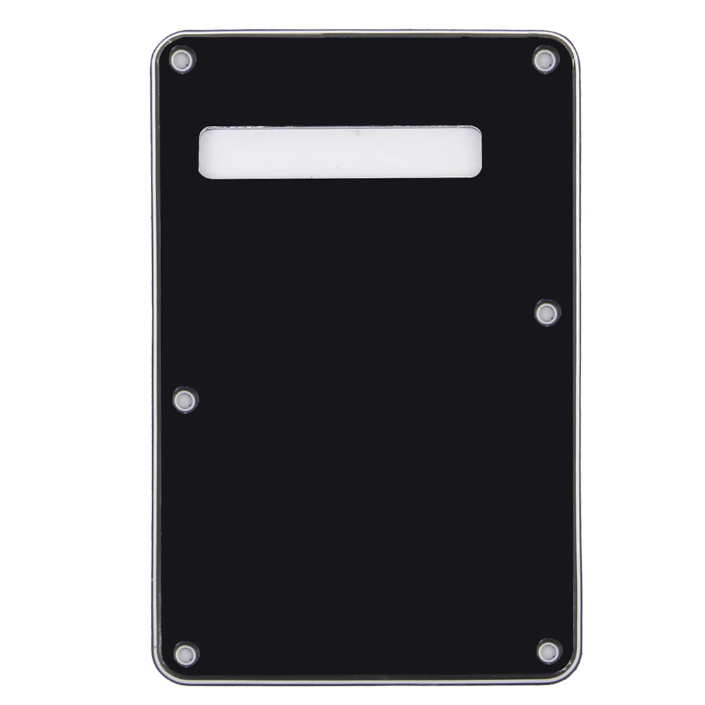 

Durable Black Electric Guitar 3-ply Pre-Wired Pickguard Scratch Plate W/ Backplate Tremolo Cover Set