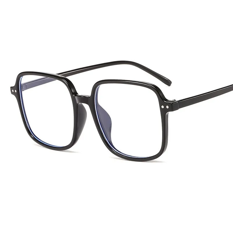 2020 Anti Blue Ray Glasses Women's Computer Glasses Gaming Goggles Big Transparent Eyewear Frame Female Net Red Eyeglasses
