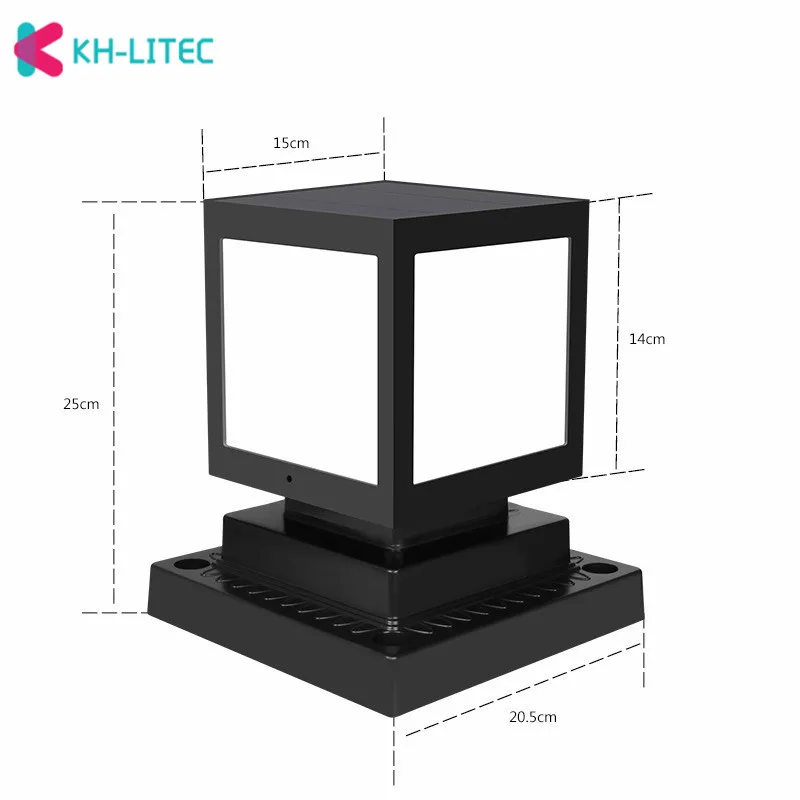 Solar-Post-Lamp-Outdoor-IP65-Waterproof-Column-head-light-For-Garden-wall-lamp-garden-Post-Deck-Cap-Column-Fence-Landscape-Lamp（7）