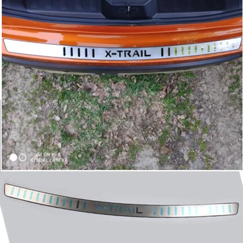 For 2014-2021 Nissan X-Trail X Trail T32 rear styling Stainless Rear Bumper Protector Sill Exterior Guard Pedal Accessory | Автомобили и