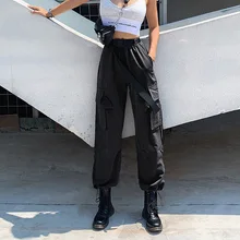 Ins/осень-зима, новые женские модные повседневные штаны с карманами, с открытым носком, штаны для бега для девочек