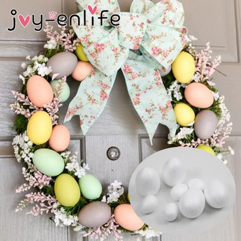 Joy-Enlife пасхальный декор 50 шт./компл. 35 мм 60 мм Durafoam яйца DIY пенополистирола для фотосъемки Христос воскрес с пасхальными яйцами из пены для пасхи вечерние Декор для дома