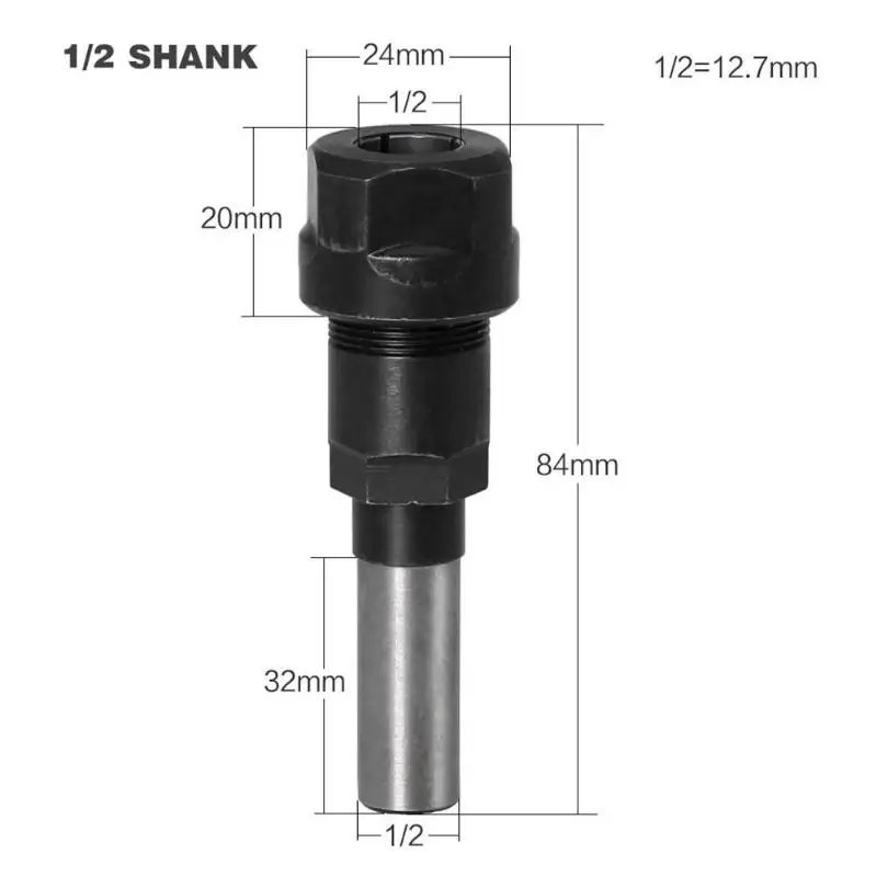 Woodwork Durable Router Bit Extension Rod Engraving Machine Milling Multifunction Cutter Lengthen Bar Router Bit Accessory