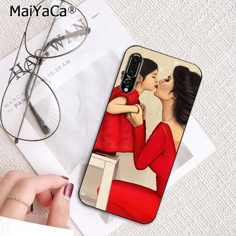 MaiYaCa, модный, черный, коричневый, для мамы, дочки, папы, семейный чехол для телефона, для huawei P20, P30, P20Pro, P20Lite, P30Lite, PSmart, P10, 9Lite - Цвет: A16
