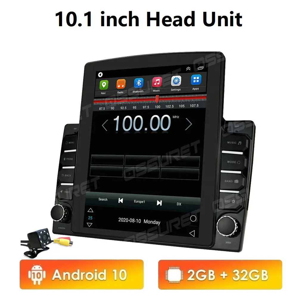 Универсальный автомобильный GPS навигатор 2 ГБ + 32 9 дюймов и 10 1 дюйма Android USB Bluetooth FM