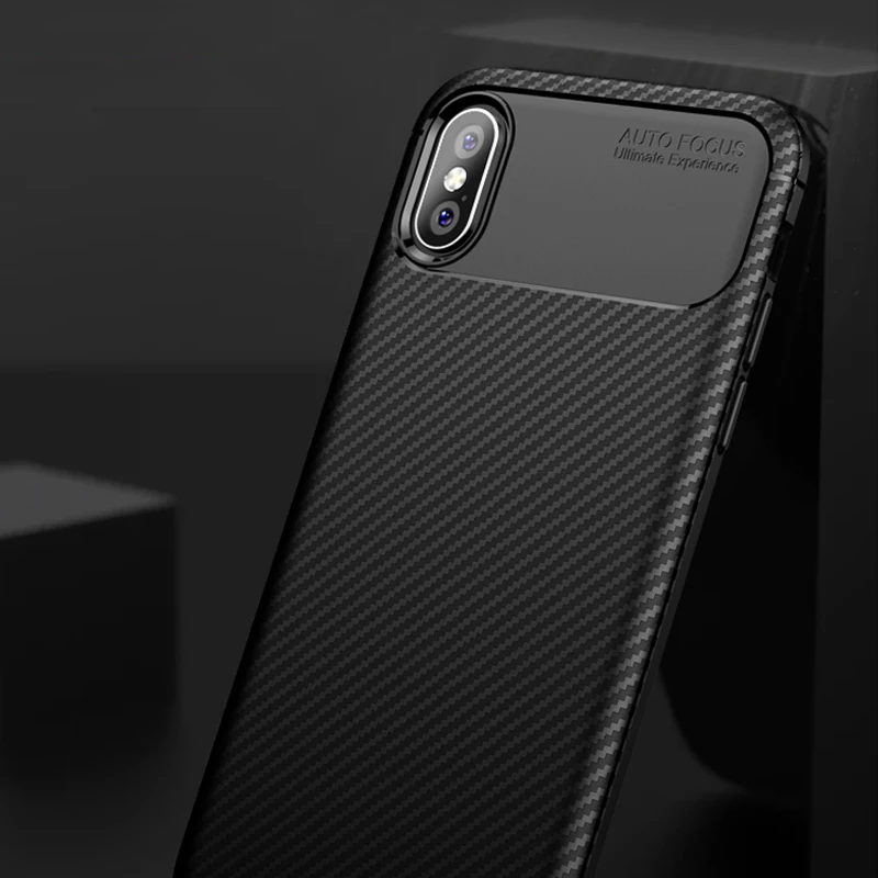 

Case For iPhone 7 Plus 8 plus X Luxury Carbon Fiber TPU Case For iPhone X XR XS Max Phone Case For iPhone 6 6s plus Back Cover