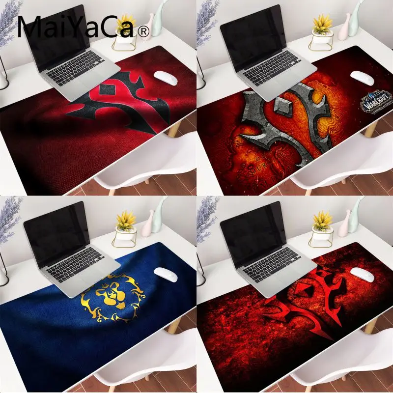 Игровой коврик для мыши с логотипом World of warcraft alliance 80x40 см|Коврики мышей| |