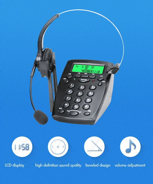 Landline Telephone Key Pad AGPtek Call Center Dialpad Headset