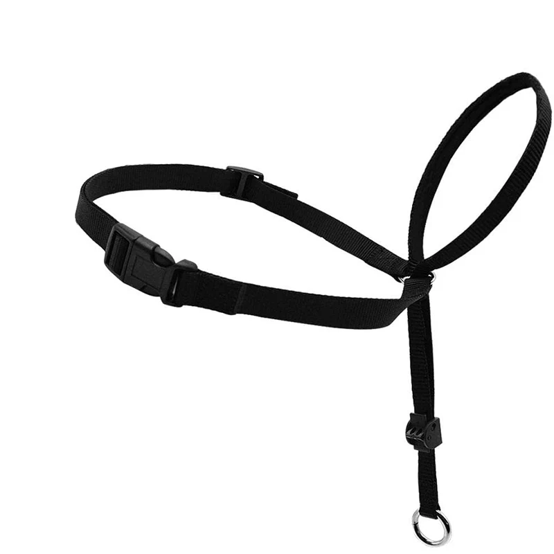 Dog Muzzle Adjustable Nylon Dog Head Collar