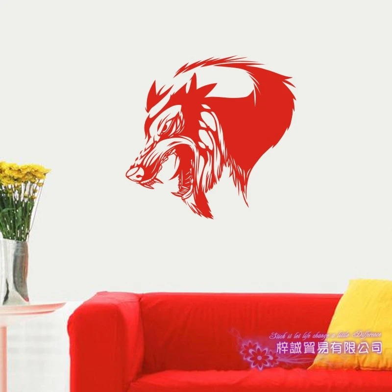

Wolf Wall Sticker Decal Posters Vinyl Wall Art Decals Decal Decor Mural Wild Animal Sticker Wolf Car Sticker