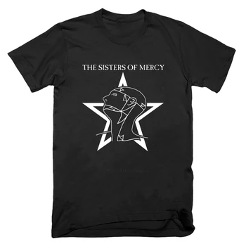 Camiseta Retro de manga corta de algodón de los 80 de Sisters of Mercy, Camiseta de moda para Hombre