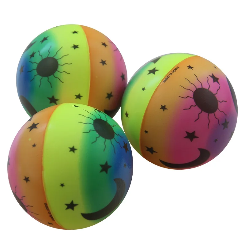 

Fast Resilient 6. 3cm Rainbow Flower Stress Ball PU Stress Ball Foaming Children'S Educational Sponge Venting Bal Customizable