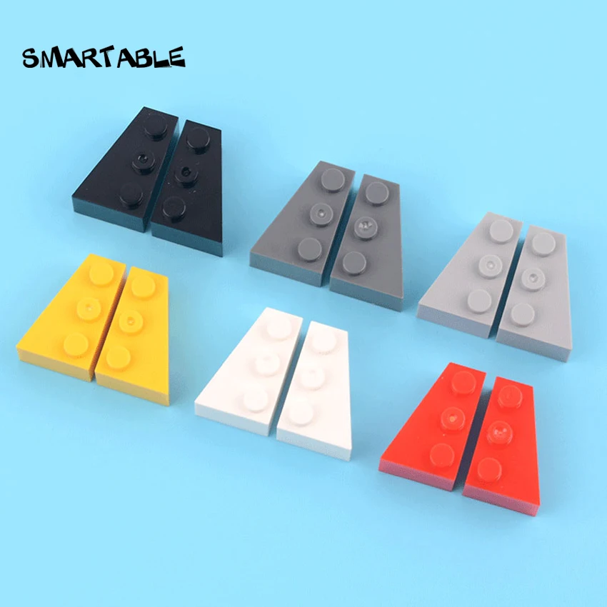 

Smartable Wedge Brick 3x2 Right + Left Building Blocks MOC Parts Toys For Kids Compatible Major Brand 6564+6565 20 pairs/lot