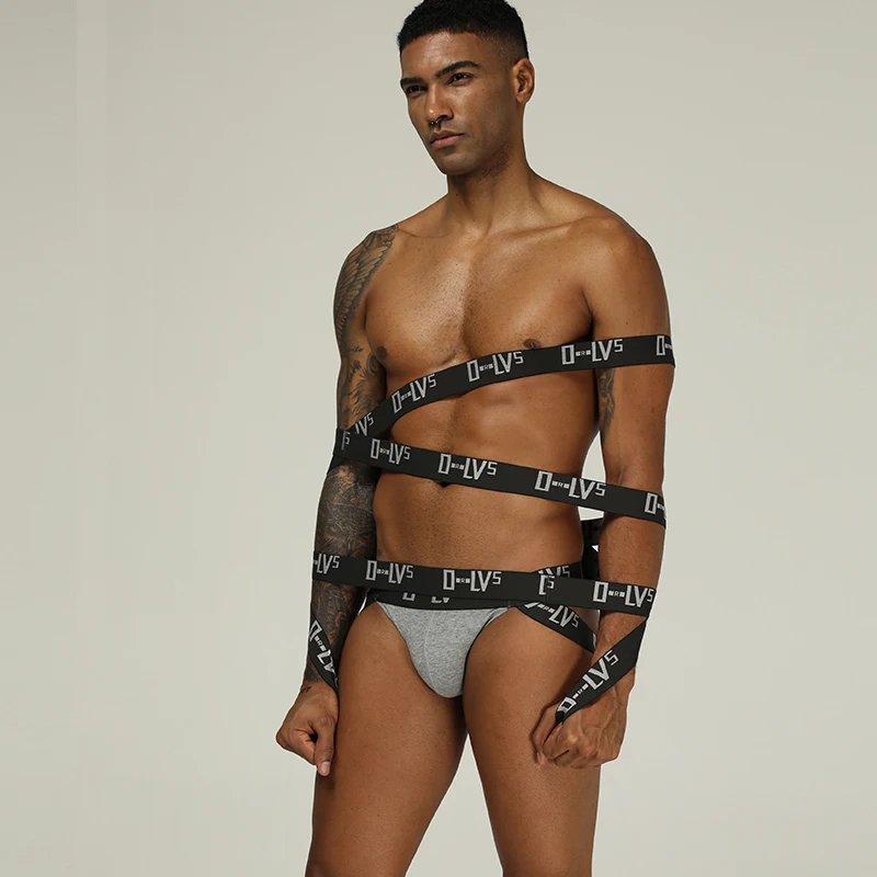 Сексуальное мужское нижнее белье с бандажом трусы cueca мужские стринги и
