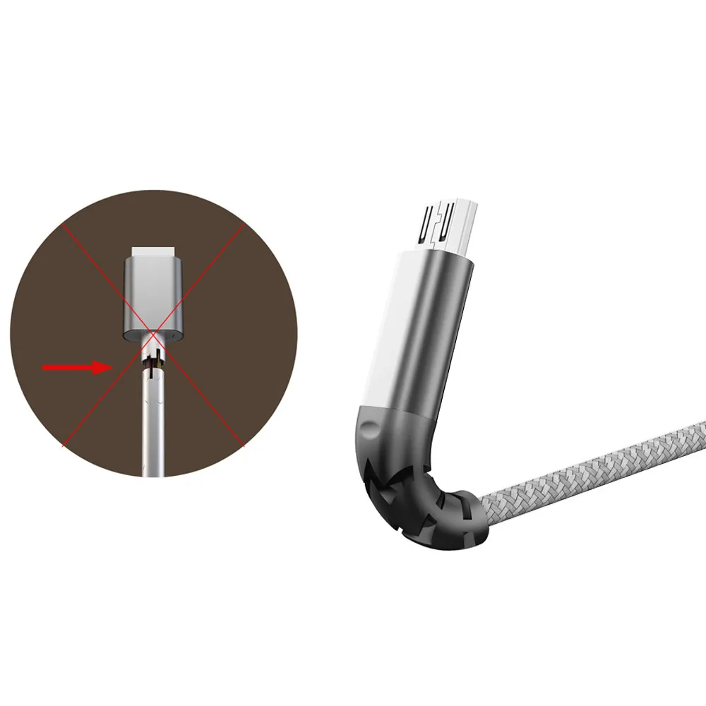 Micro USB рыбий хвост Плетеный прочный кабель для быстрой зарядки данных для huawei P6 P7 P8 P8lite другие Micro USB устройства