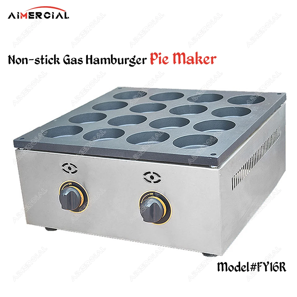 FY06R Gas commercial Egg Hamburger Pie Non stick Red Bean Cake machine Stailess Steel Dorayaki cake maker pan