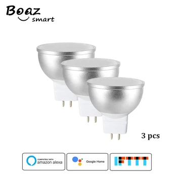 

WiFi Smart MR16 LED Light Bulb Reflector Spotlight 50W Equivalent RGBCW Remote Control Voice control via Alexa Decorative Lamp