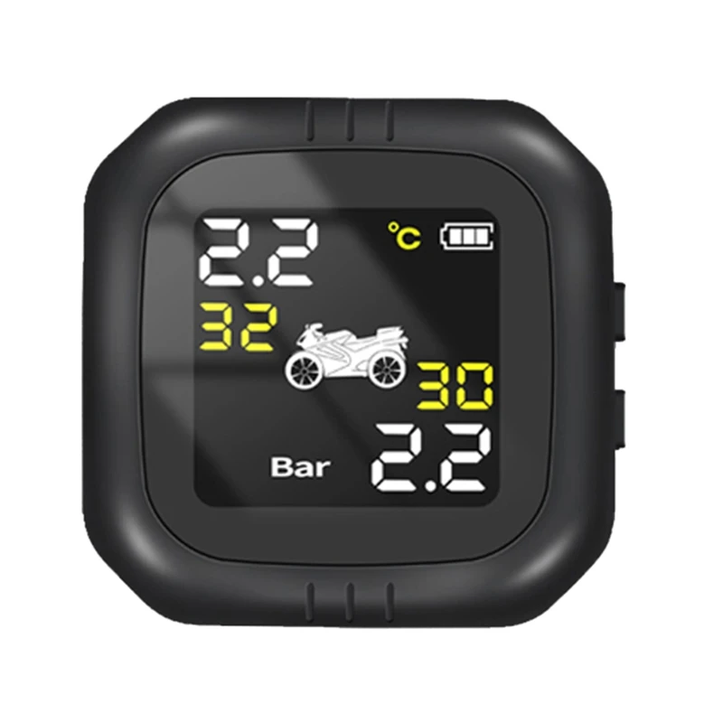 

High-precision Wireless Motorcycle Tire Pressure Monitoring System Waterproof Cordless High Accurancy Real-time Pressure