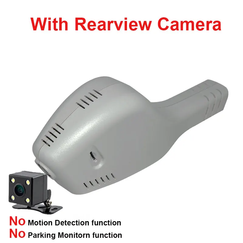 Kampacar Novatek 96658 автомобильный Wifi DVR видеорегистратор для Volkswagen Passat Magotan B8 Polo CC Bora Sagitar, Golf Sportsvan mk 7 Автомобильные видеорегистраторы - Название цвета: With Rear Lens