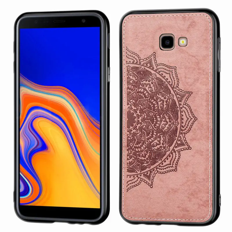 

For SamSung Galaxy J4 Plus Case Fashion Fabric Cloth Soft Silicone Back Cover For SamSung J4 Plus J415F J415FN J4 Prime Cases