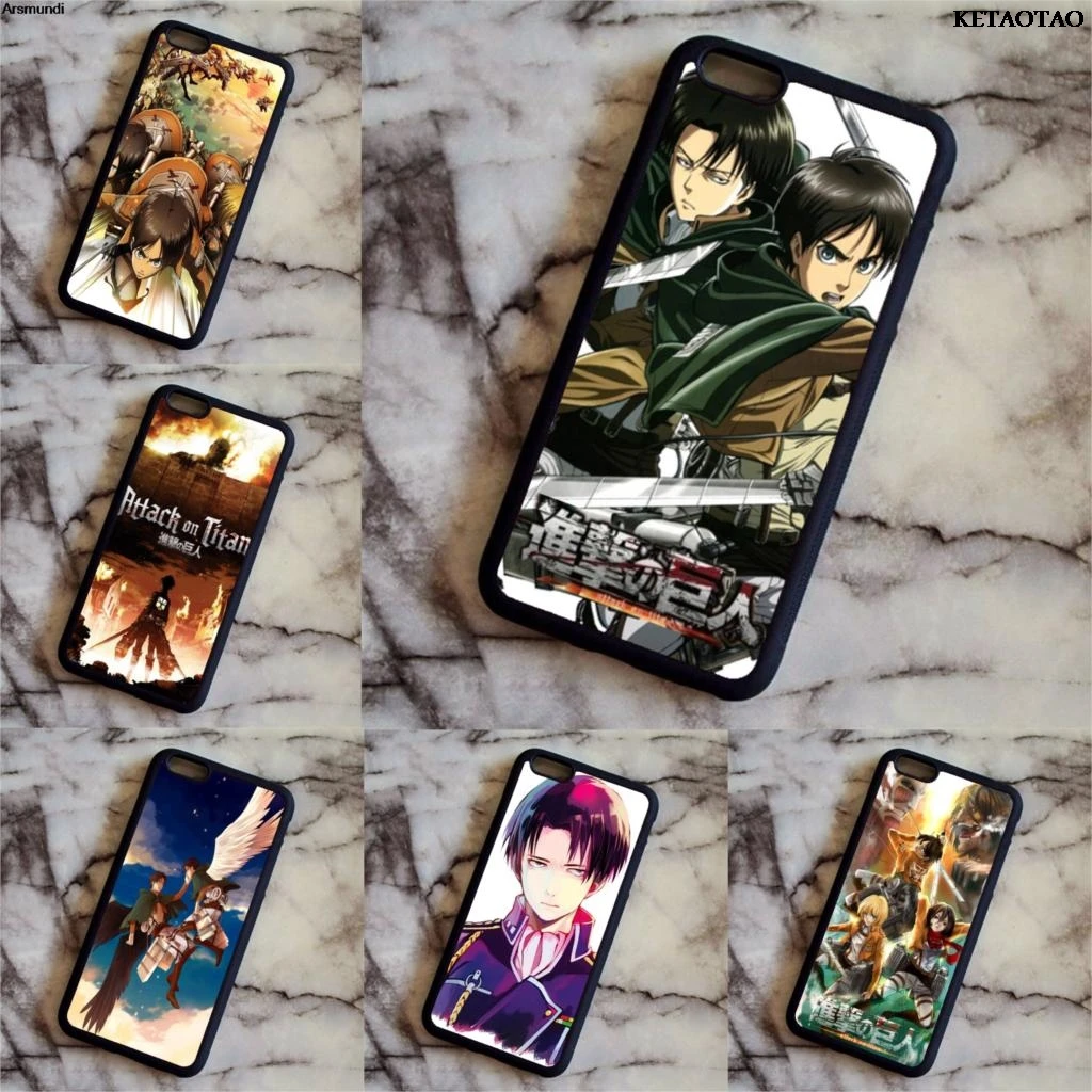 KETAOTAO Attacco su Titano Shingeki no kyojin Attack On Titan Anime для iPhone 5S 6 6S 7 8 Plus X Чехол Мягкий ТПУ