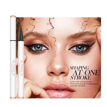 

Liquid Eyeliner Gold Embroidery Eyeliner Waterproof Black Color Long Lasting Smooth Fast Dry Eye Liner Makeup