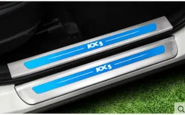 Добро пожаловать педаль подходит для Kia KX5 арматура, для KX5 нержавеющая сталь Добро пожаловать педаль специальные декоративные аксессуары - Название цвета: Internal-external