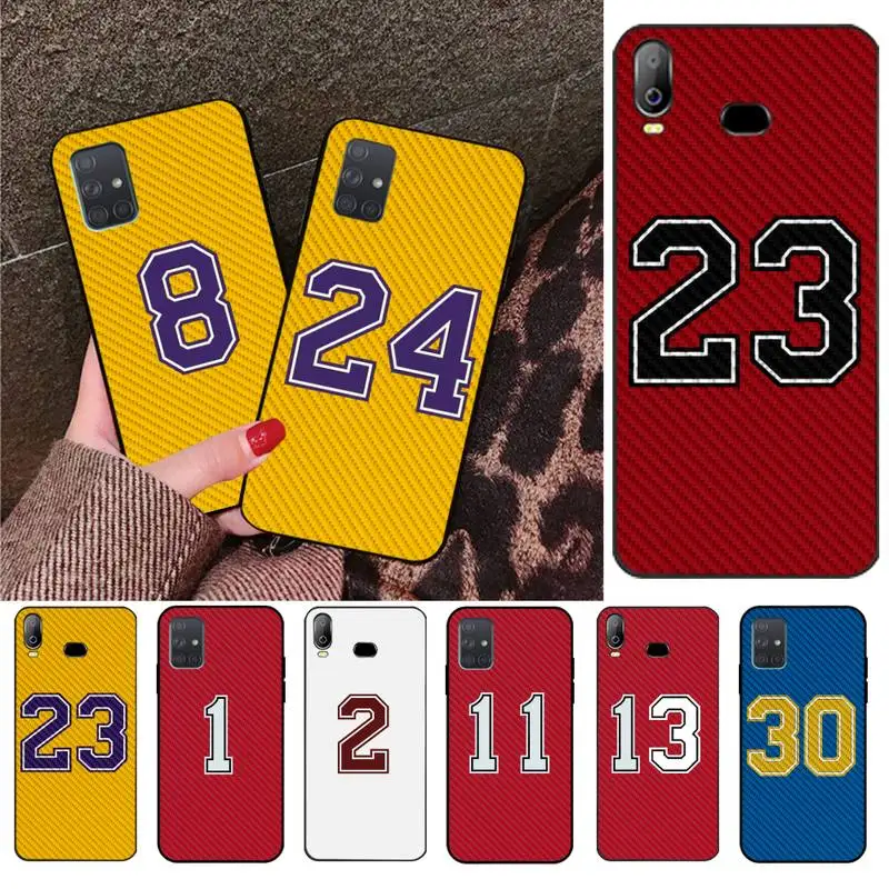 Basketball 8 24 23 Number DIY Printing Phone Case cover Shell For Samsung A10 A20 A30 A40 A50 A70 A80 A71 A91 A51 A6 A8 2018 | Мобильные