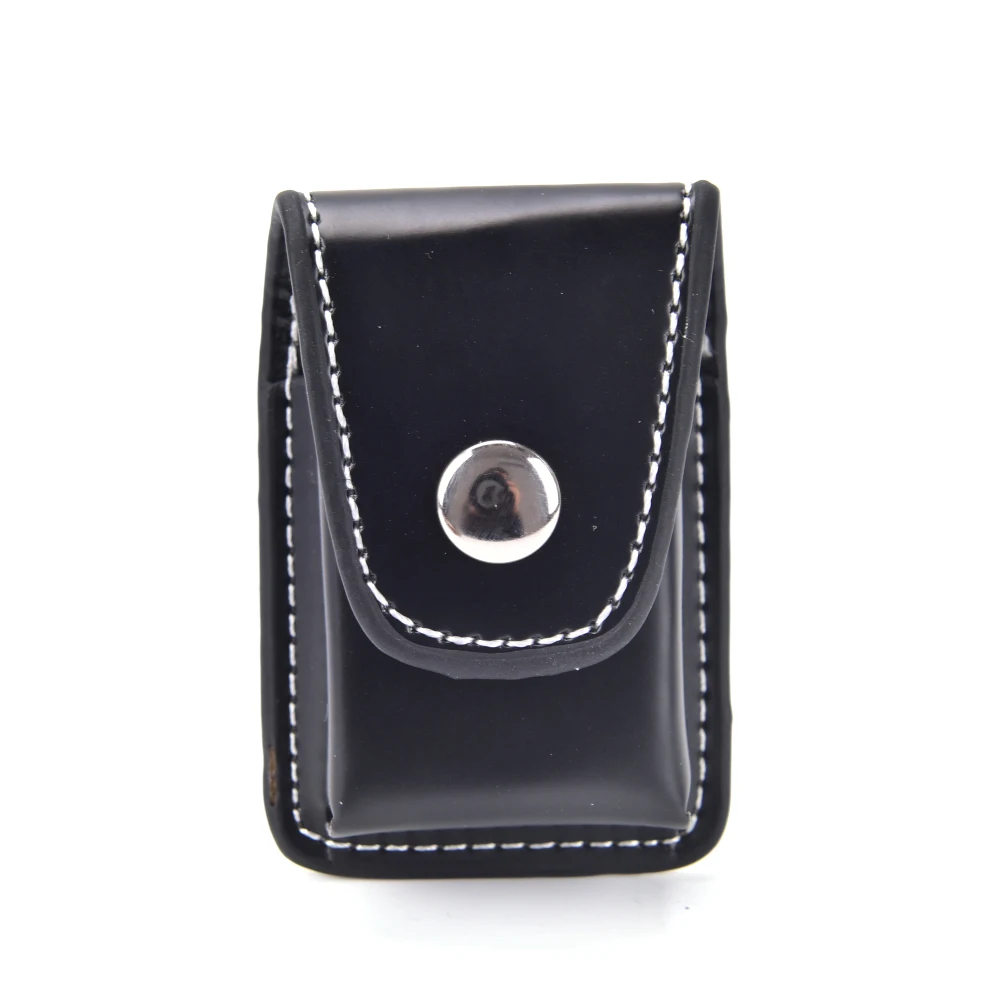 

1Pc Windproof Zip Cigarette Lighter Gift Bag Small Box Case For Super Match High Leather Cover Men Box Holder