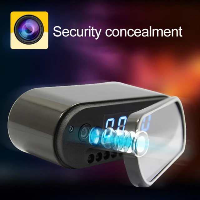 Cámara de Video Cámara inalámbrica con reloj 4K HD, WIFI, Micro Cámara IR, visión nocturna, alarma, videocámara Digital, Mini DVR, Oculta, pequeña - Imagen 2