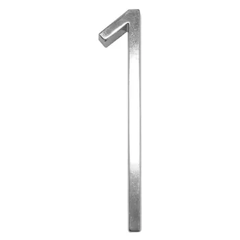 

127mm Floating Modern House Number Satin Brass Door Home Address Numbers for House Digital Outdoor Sign Plates 5 Inch. #1