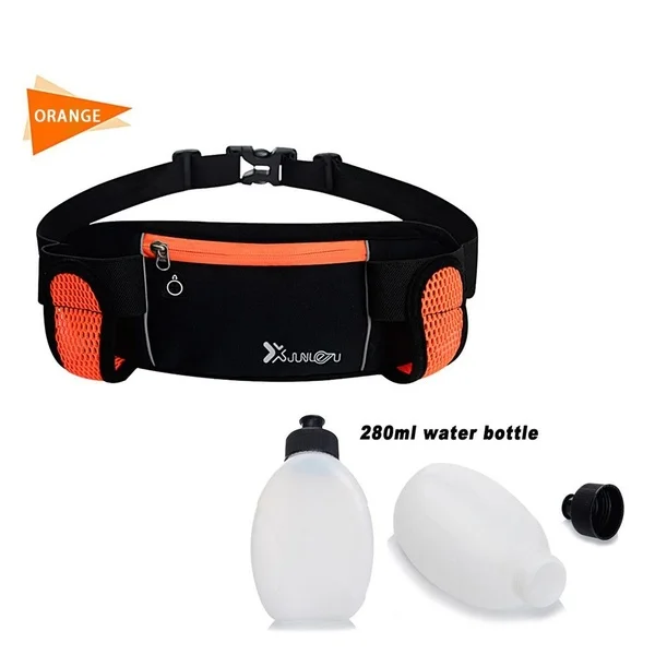 orange with bottle Сумка для бутылки с водой, Модернизированная дорожная сумка-держатель для бутылки, переноска для гидратации на открытом воздухе для кемпинга, туризма, рыбалки, бега, езды на велосипеде - Цвет: orange with bottle