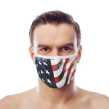 

American flag pattern Mascarillas Dust Pollution Unisex Non-Woven Fabric Dust Proof Windproof Windbreak PM2.5 Mouth masken