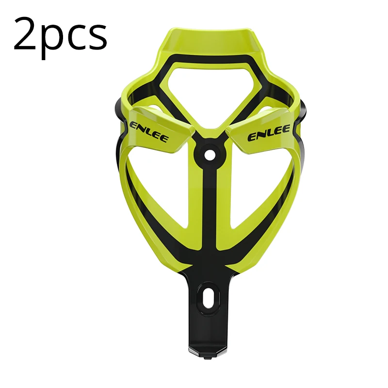 Fluorescent-2pc ENLEE 2 шт. держатель для бутылки MTB велосипед Поликарбонат клетка для бутылки горная дорога велосипедный Сверхлегкий высокоэластичный велосипедные аксессуары - Цвет: Fluorescent-2pc